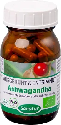 Produktbild von Sanatur Ashwagandha 60 Kapseln (36 g)