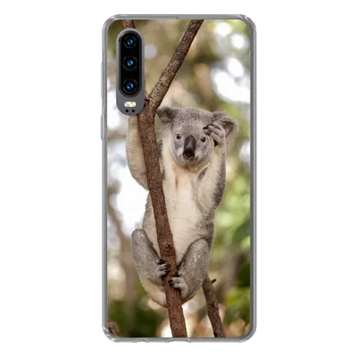 Produktbild von MuchoWow® Handyhülle Schutzhülle Hülle für Huawei P30 Koala - Äste - Tier - Kinder - Jungen - Mädchen Silikon Softcase Handy Hülle - Kartenbesitzer