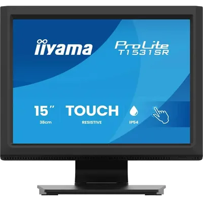 Produktbild von iiyama ProLite T1531SR-B2S, 38,1 cm (15"), 1024 x 768 Pixel, XGA, 18 ms, Schwarz