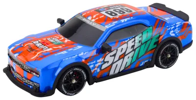 Productafbeelding van LEAN Toys 23071 RC-driftwagen, verlichte carrosserie, blauw