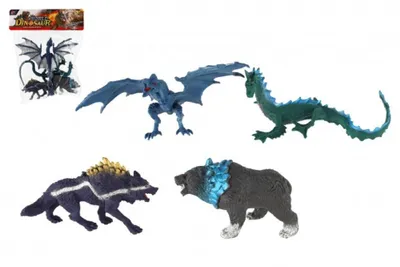 Produktbild von Tiere Fantasie Kunststoff 4St.