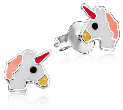 Produktbild von LUISIA Ohrstecker Einhorn Unicorn - 925 Sterling Silber