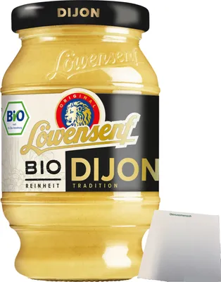 Produktbild von Löwensenf  Dijon Senf pikant (250ml Glas) + usy Block
