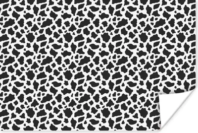 Produktbild von MuchoWow® Poster Tiermuster - Kuh - Design 120x80 cm - Bilder