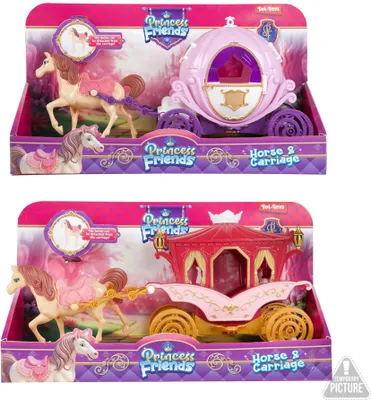 Obrázek produktu pro Toi-Toys Princezna – hračka – koník s kočárem pro děti