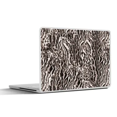 Produktbild von MuchoWow® Laptop Aufkleber Sticker Cover Panther Druck - Formen - Abstrakt - Braun 25x18 cm - Laptop-Deko