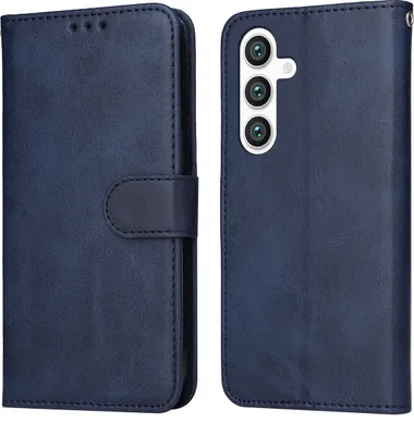 Produktbild von Mobigear Wallet  Samsung Galaxy S24 Plus Hülle Klapphülle Geldbörse - Blau