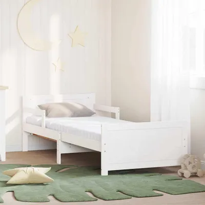 Immagine prodotto di Maison Exclusive - Letto con materasso estraibile, bianco, 80 x 200 cm