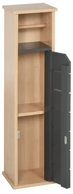 Produktbild von Toilettenpapierhalter - Toilettenpapierst?nder - 2-stufig, MDF, grau, Bambus