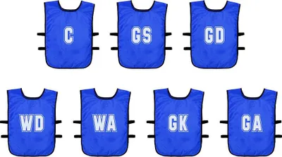 Image de Set de gilets d'entraînement Precision Netball - Mesh Bibs pour enfants - 7 pièces