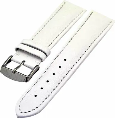 Produktbild von Uhrenarmband Armband weiss sportlich 20mm Kalbleder NEU