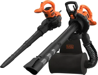 Produktbild von BLACK+DECKER BEBLV290 3 in 1 Laubsauger Laubbläser Häcksler 2900W mit Rucksack