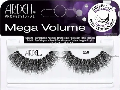 Produktbild von Ardell | Künstliche Wimpern - Mega Volume 258 - Schwarz - 13 mm - Mehrschichtig - Dramatischer Effekt