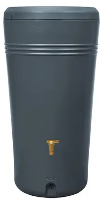 Produktbild von 4rain Regenspeicher Azura 2in1 230 L grau mit Pflanzschale