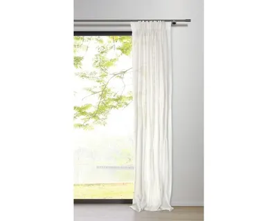 Produktbild von Vorhang mit Universalband soft weiß 135x245 cm