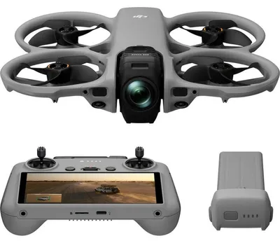 Image de DJI Avata 360 (RC 2), 4 rotors, 64 MP, 6000 x 3000 pixels, 13 500 m, 2 700 mAh, gris