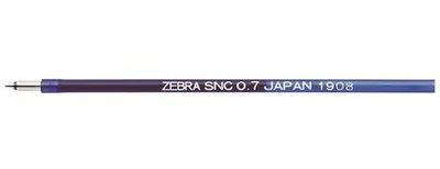 Náplň do guľôčkového pera, 0,24 mm, ZEBRA "SNC", modrá