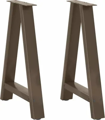 Obrázok produktu pre Nohy k jedálenskému stolu v tvare A, 2 ks, 60 x (72-73) cm, oceľ