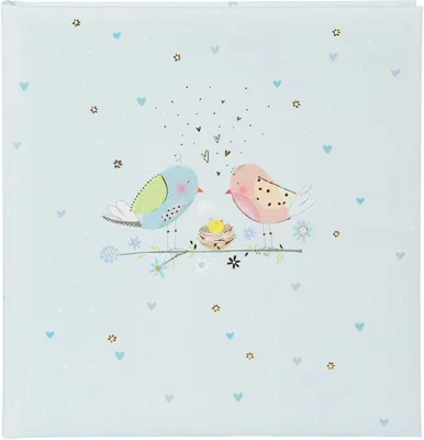 Produktbild von Goldbuch Fotoalbum Loving Birds Boy 30x31 cm mit Goldprägung und Pergaminseiten