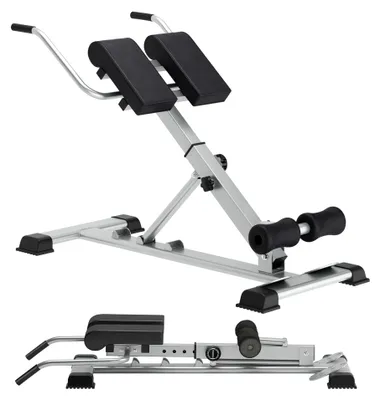 Produktbild von Halterbank, Einzelmodell – Höhenverstellbar – Belastbarkeit: 100 kg – Stahlkonstruktion – Für Fitness- und Krafttraining