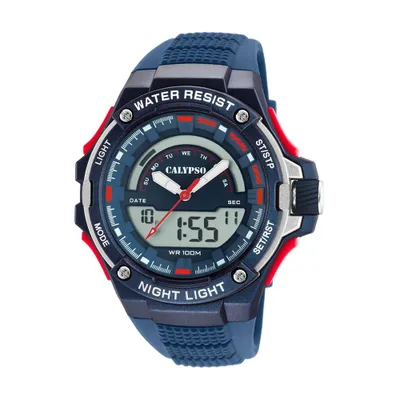 Produktbild von Calypso Digitaluhr ⇒ Armbanduhr blau Quarz Kunststoff Analog ⇒ K5768