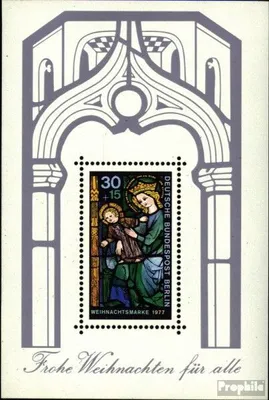 Produktbild von Briefmarken Berlin (West) 1977 Mi Block6 (kompl.Ausgabe) postfrisch Weihnachten