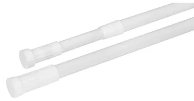 Obrázek produktu pro Teleskopická sprchová tyč 110-200 cm, hliník, bílá