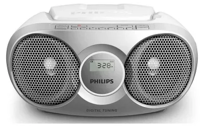 Obrázek produktu pro Philips CD Soundmachine AZ215S/12, FM, CD-DA, CD-R, CD-RW, 3 W, Stříbrná, Otočné, Napájení/baterie
