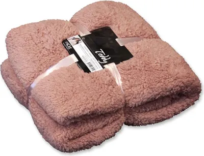Produktbild von Unique Living |  Teddyplaid 150x200cm altrosa