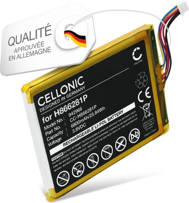 Image de CELLONIC 1x Batterie pour Domotique / Smart Home Compatible avec EZVIZ DP1C, DP1, DP1S, H866281P - (6800mAh, 3.8V)