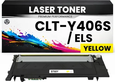 Produktbild von 2 x Toner CLT-Y406S / ELS Gelb für Samsung Y406 Premium Alternative Xpress C460W/410W CLP-360/365/366/368 CLX-3300/3305/3305FW/3306