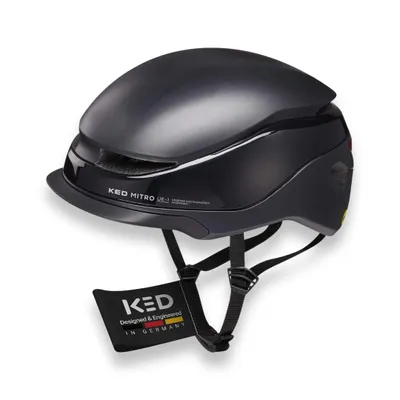 Produktbild von KED Mitro UE-1 Helm Für E-Bike, City & Pendler | Urban Fahrradhelm Mit MIPS, BOA-System & Belüftung |  Farbe: black Größe: 58-61 (L)