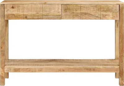 Obrázok produktu pre vidaXL Konzolový stolík s 2 zásuvkami 110x35x75 cm Masívne drevo Mango