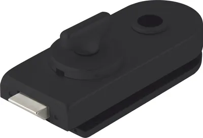 Zdjęcie produktu dla Zamek Studio Rondo WC w.bolt oliwkowy, czarny mat RAL 9005 (10.206)