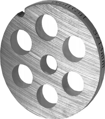 Produktbild von Fleischwolfscheibe, Lochscheibe aus Inox Stahl Größe 8 in 13,0 mm Bohrung von WolfCut
