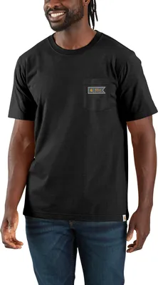 Produktbild von Carhartt Herren T-Shirt Pocket Script Graphic T-Shirt | 107063, Farbe:black, Größe:S