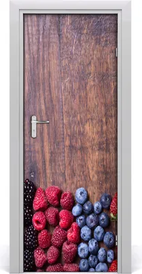 Produktbild von Tulup Türaufkleber 75x205 cm Dekorative Aufkleber Selbstklebend Wasserdichte Tapete Abnehmbar Schlafzimmer Wohnzimmer Wohnkultur - Beeren