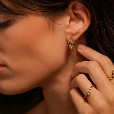 Produktbild von Eleganter Damenring in Gold, Ringgröße 7