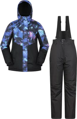 Image de Mountain Warehouse - Ensemble veste et pantalon de ski pour femme MW2260 (38 FR) (Bleu vif)