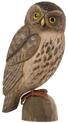 Produktbild von Wildlife Garden DecoBird Steinkauz handgeschnitzt