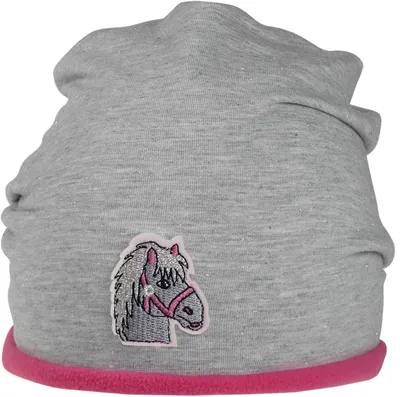 Produktbild von Beanie Mädchen Mütze Kindermütze Wintermütze, grau, 55