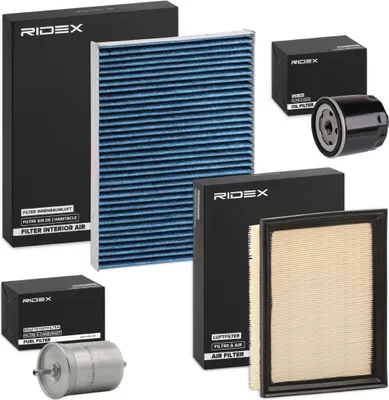 Produktbild von RIDEX Filterset Inspektionspaket Filtersatz für VW GOLF III (1H1) GOLF III Variant (1H5) Vento (1H2) GOLF III Van (1H1)