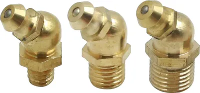 Produktbild von 5 Sätze Schmiernippel M6 M8 M10 Auto Fettnippel 3 In 1 Messing 45°Gewinde Schmiernippel Sortiment