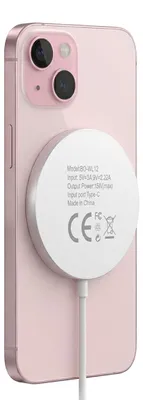 Obrázok produktu pre Mayaxess, magnetická nabíjačka MagSafe s výkonom 15 W pre iPhone 15 Plus, biela