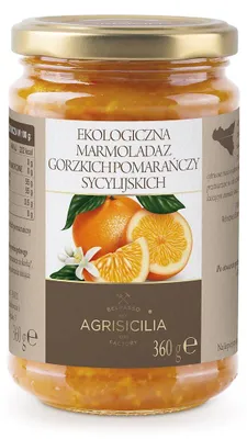 MARMOLADA Z GORZKICH POMARAŃCZY SYCYLIJSKICH BIO 360 g - AGRISICILIA