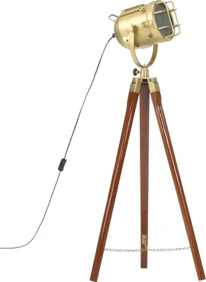 Produktbild von vidaXL Stehleuchte Dreibein Massivholz Mango 97 cm