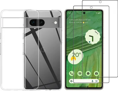 Image de Housse pour Google Pixel 7 avec 2 protections d'écran en verre trempé Phonillico®