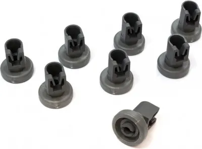 Produktbild von 8x Korbrolle Korbrollen für Oberkorb Spülmaschine passend für AEG Electrolux, Juno, Zanussi, Privileg, Progress, Quelle - 50286967000