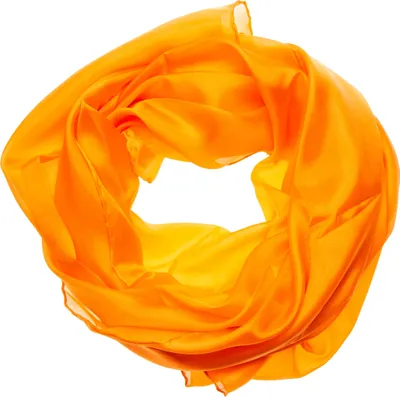 Produktbild von Seidenschal Halstuch Schal XXL Mandarine Orange Seide 180x90cm