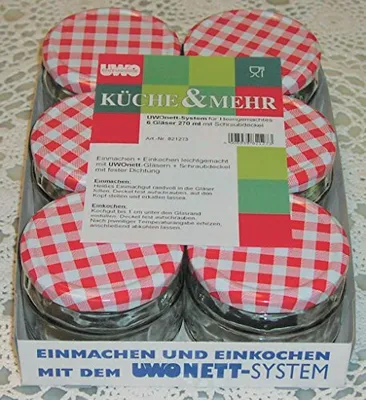 Image de Pot de conservation 'Tutti-Frutti' 270ml avec couvercle Twist-off, H 6 cm, 82mm (6 pièces)